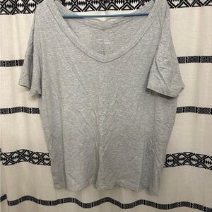 Aerie Heather Gray Short Sleeve Tee Oversized